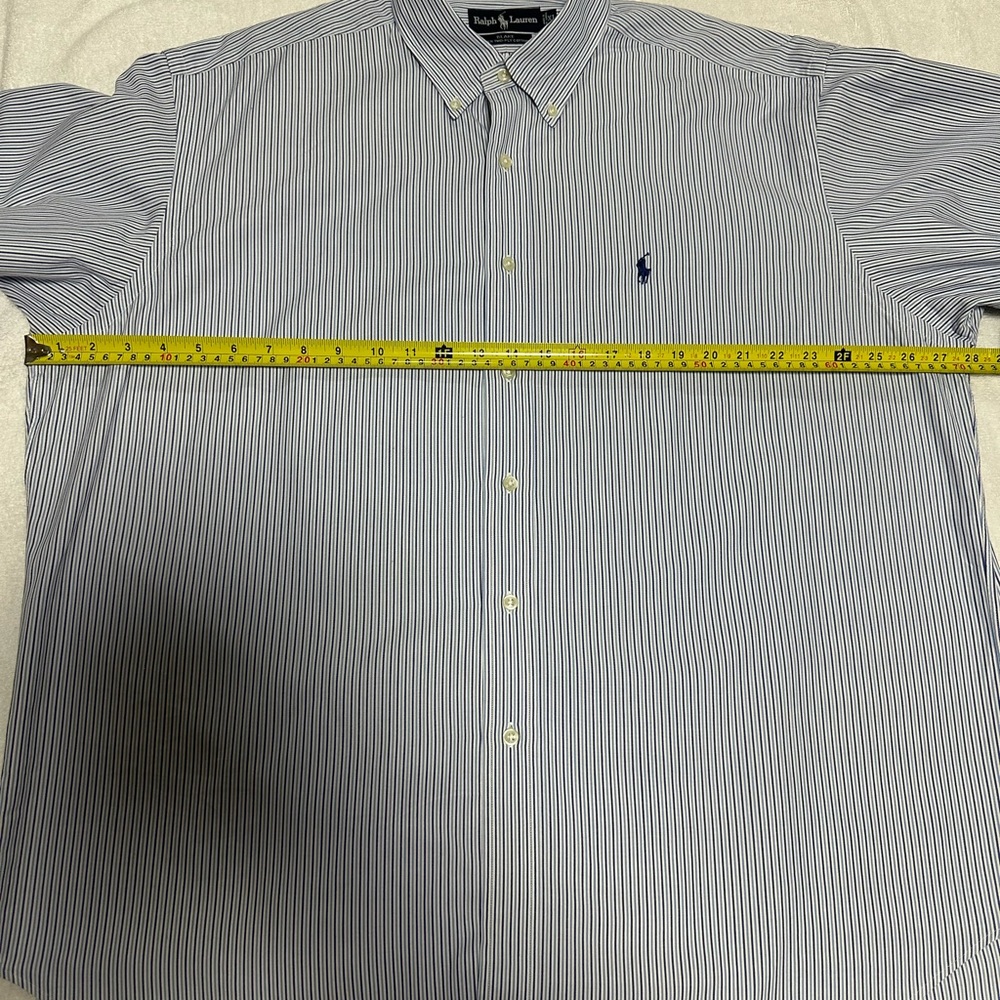 Ralph Lauren XL Men’s button down striped long sleeve shirt - Picture 14 of 15
